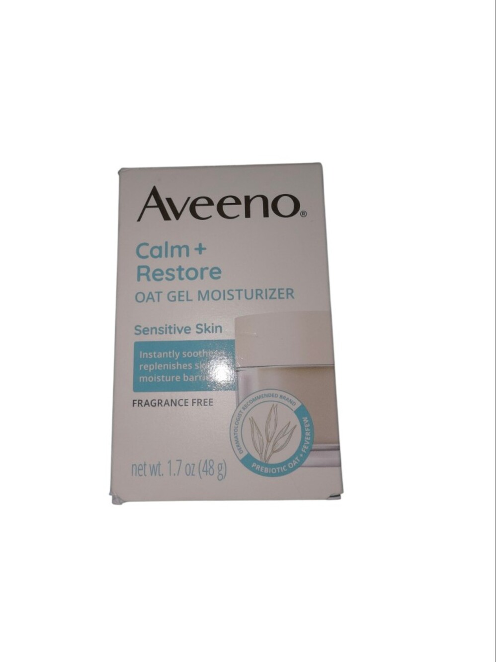 Aveeno Calm + Restore Oat Gel Moisturizer - White/Light Blue